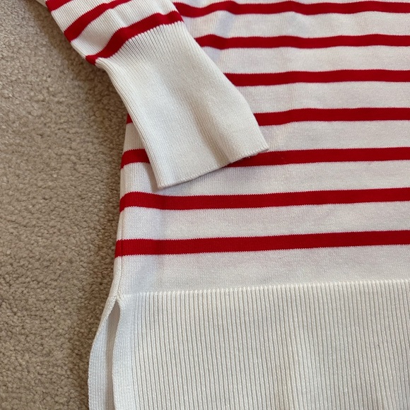 Red & White Striped ‘love’ Sweater - Picture 6 of 9